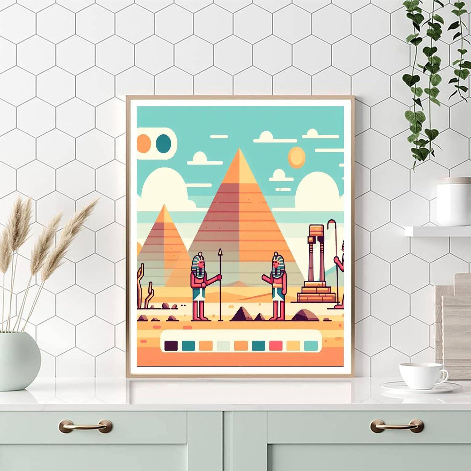 Ancient Egypt Painting Number Kit