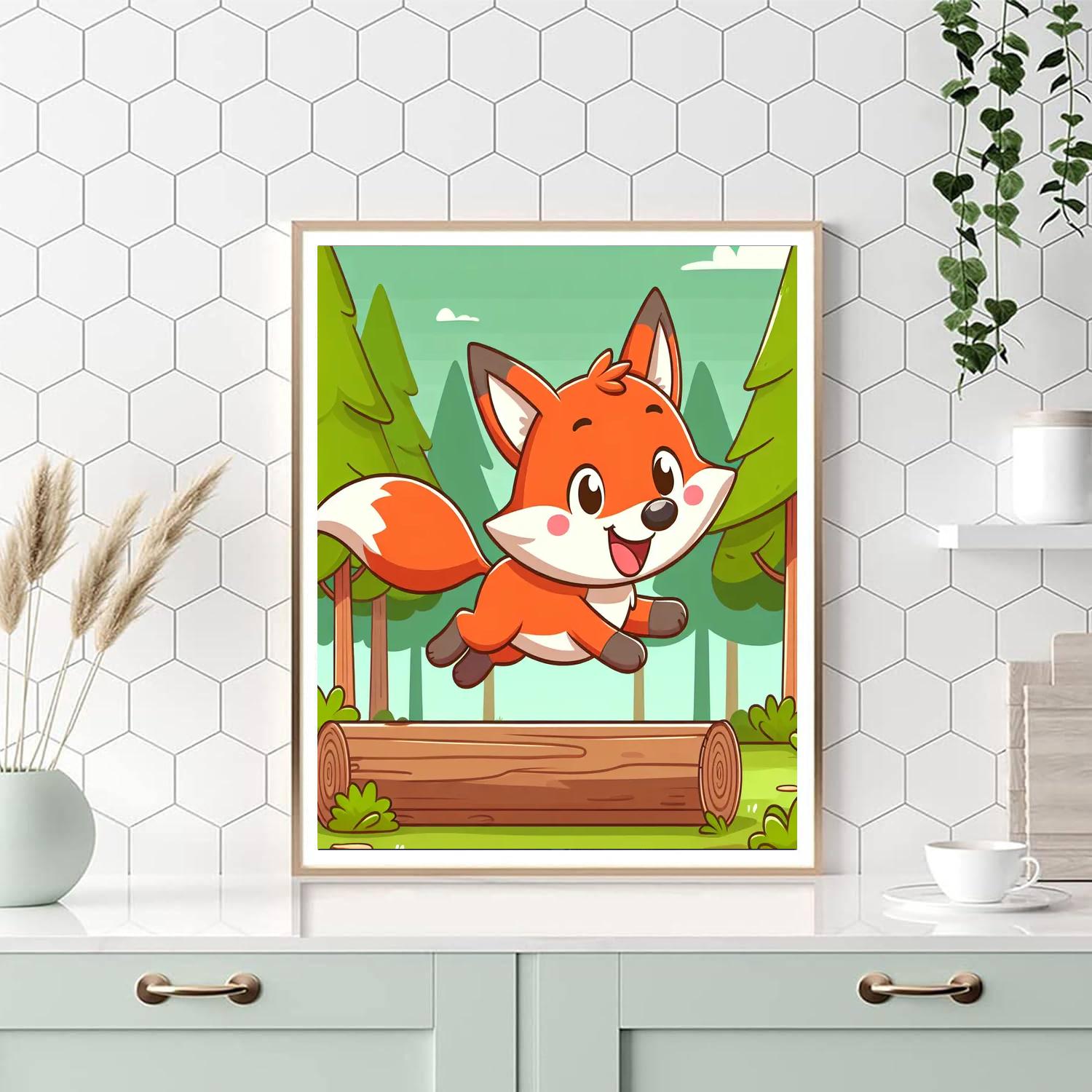 Frolicsome Fox Numbered Painting Kits