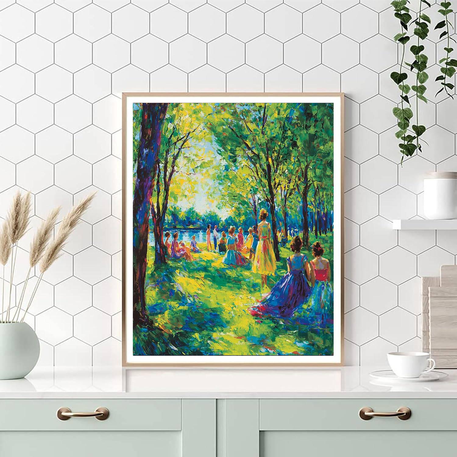 Pierre-Auguste Renoir Inspired Breezy Summer Afternoon  Paint By Numbers Kits