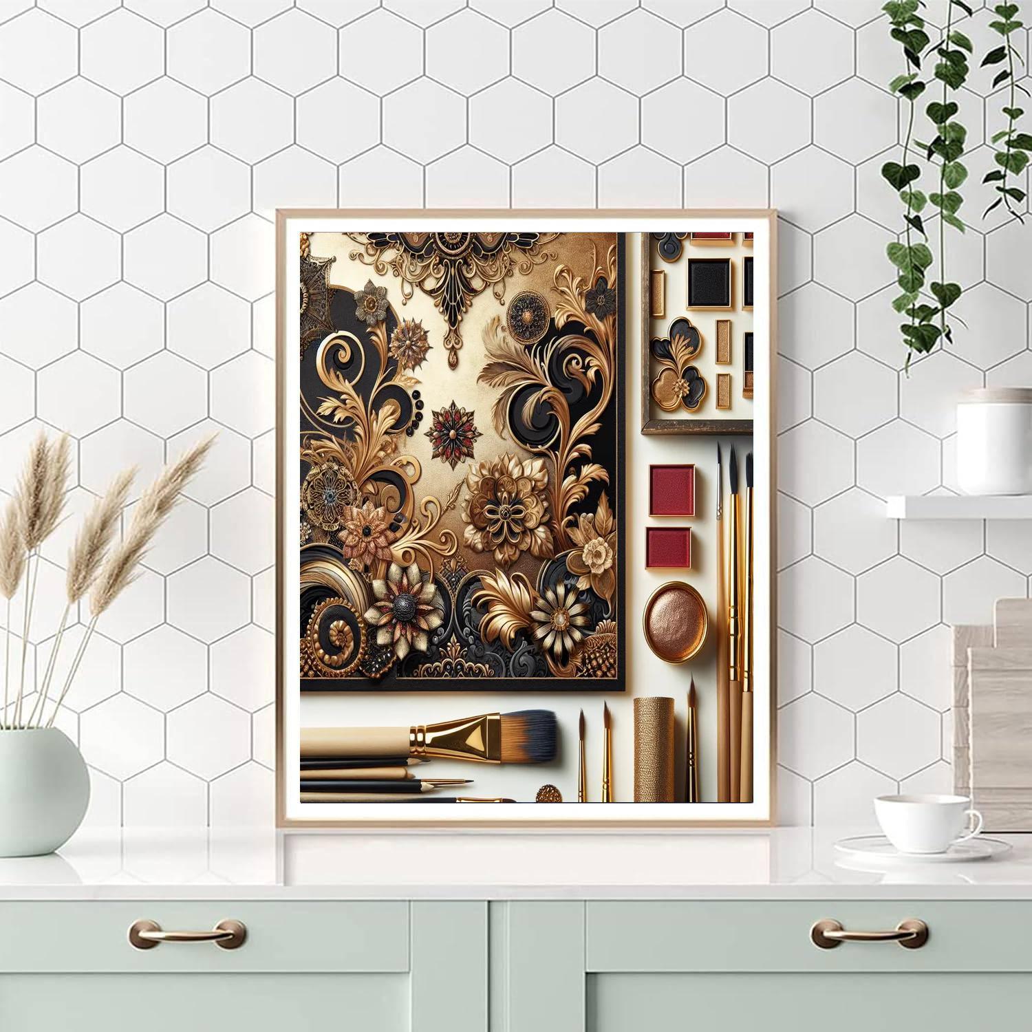 Gustav Klimt's Golden Elegance Paint By Numbers