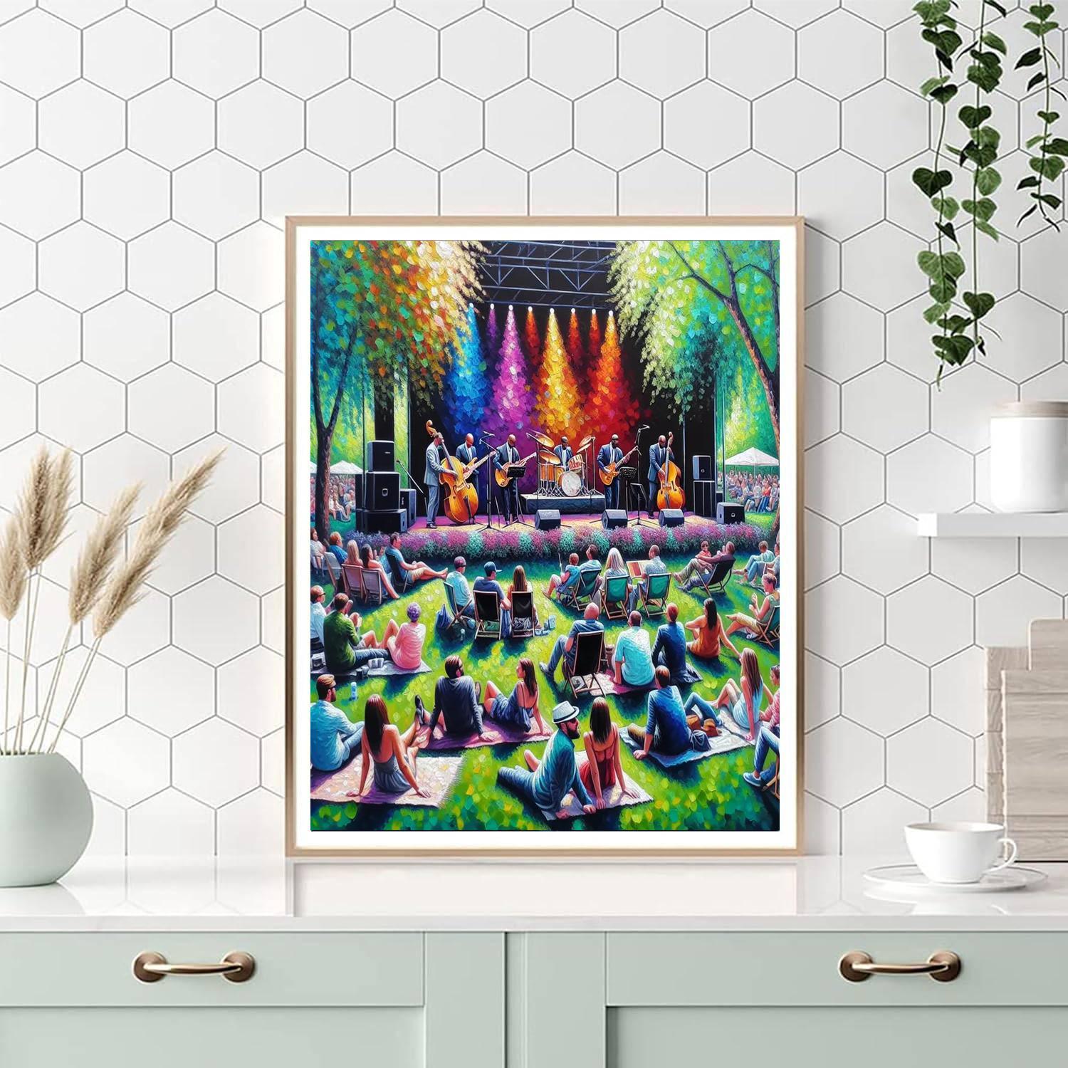 Jazz In The Park - Bucharest DIY Paint By Numbers