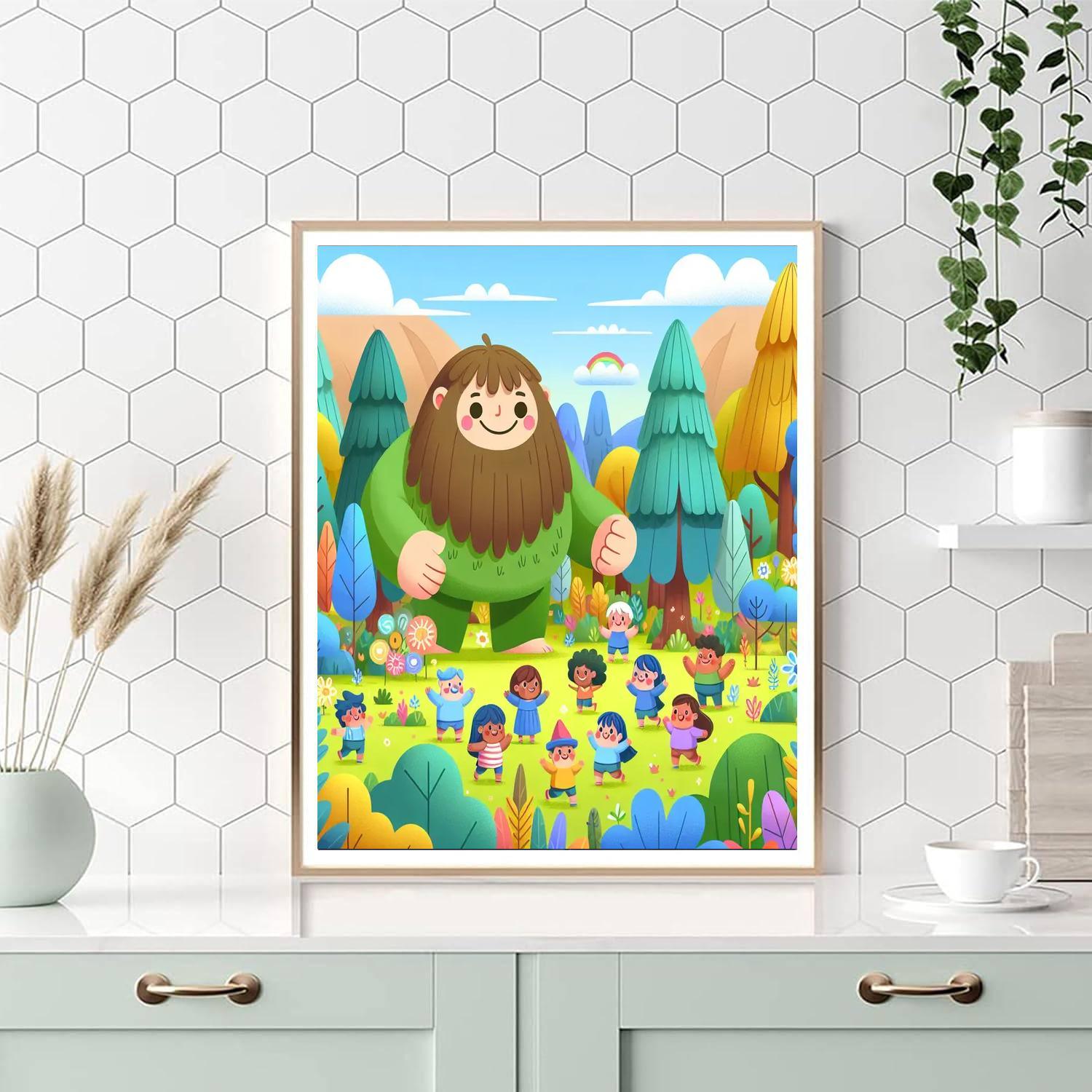Adventure With Friendly Giants Paint By Numbers Art