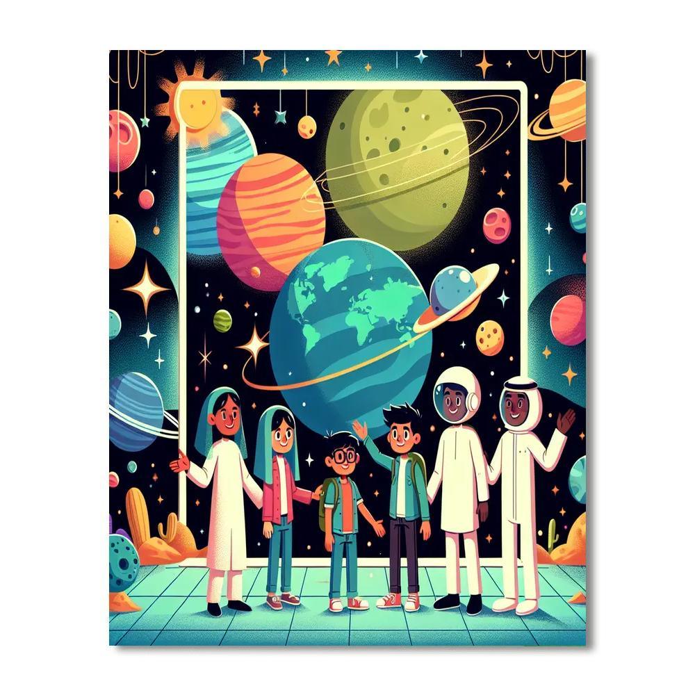 Cosmic Star Adventure Paint By Color
