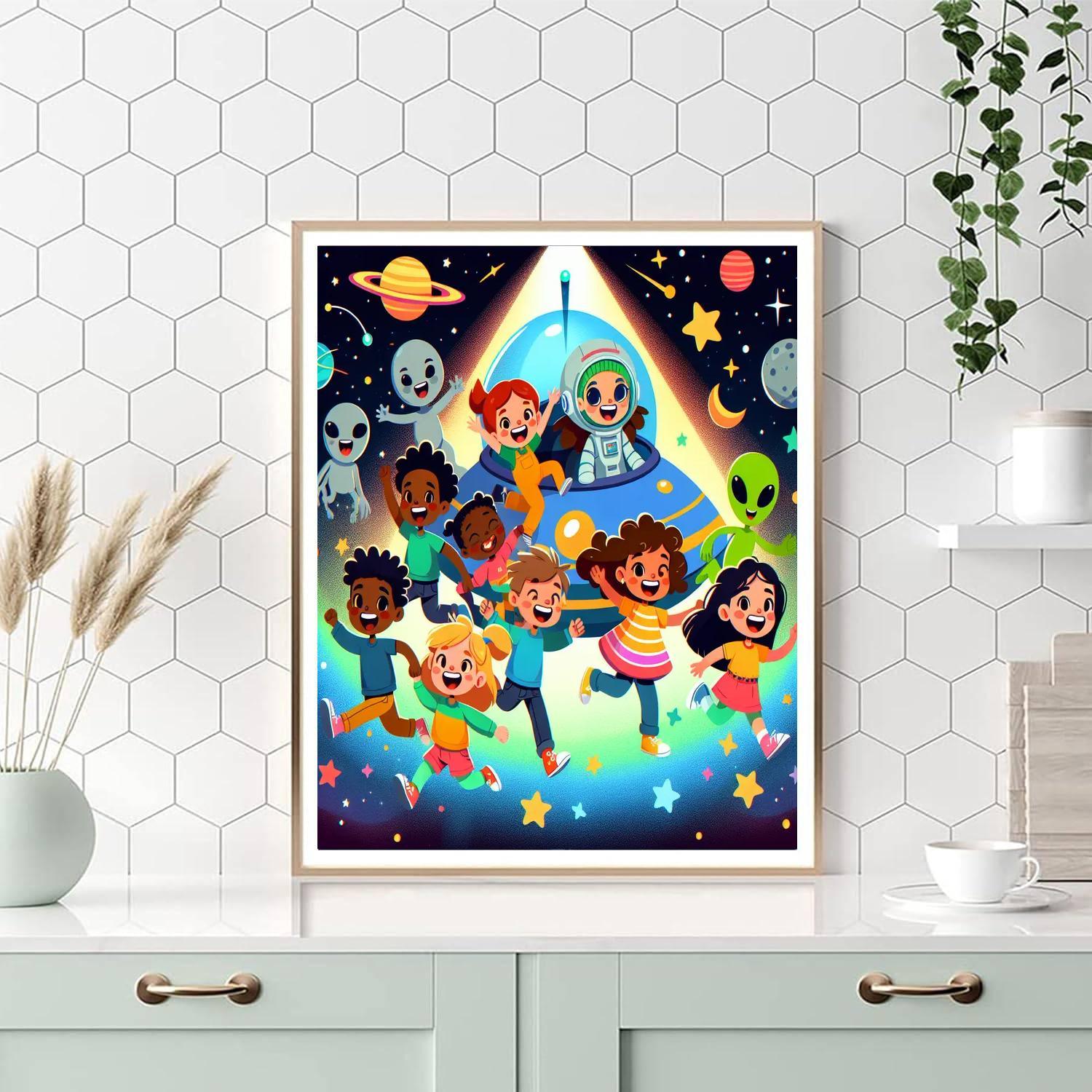 Space Adventures With Pals Paint By Number