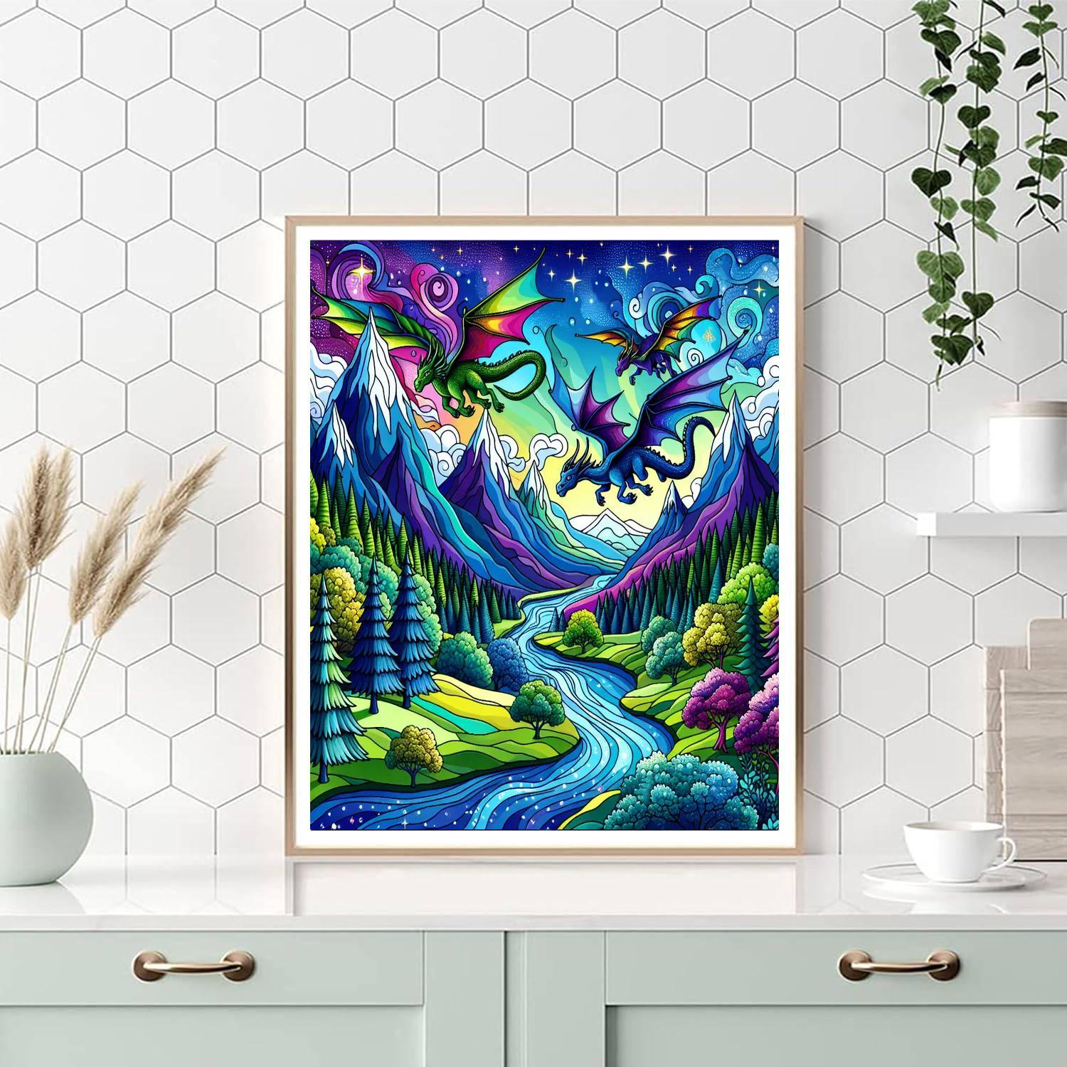 Magical Dragon Adventures Number Painting