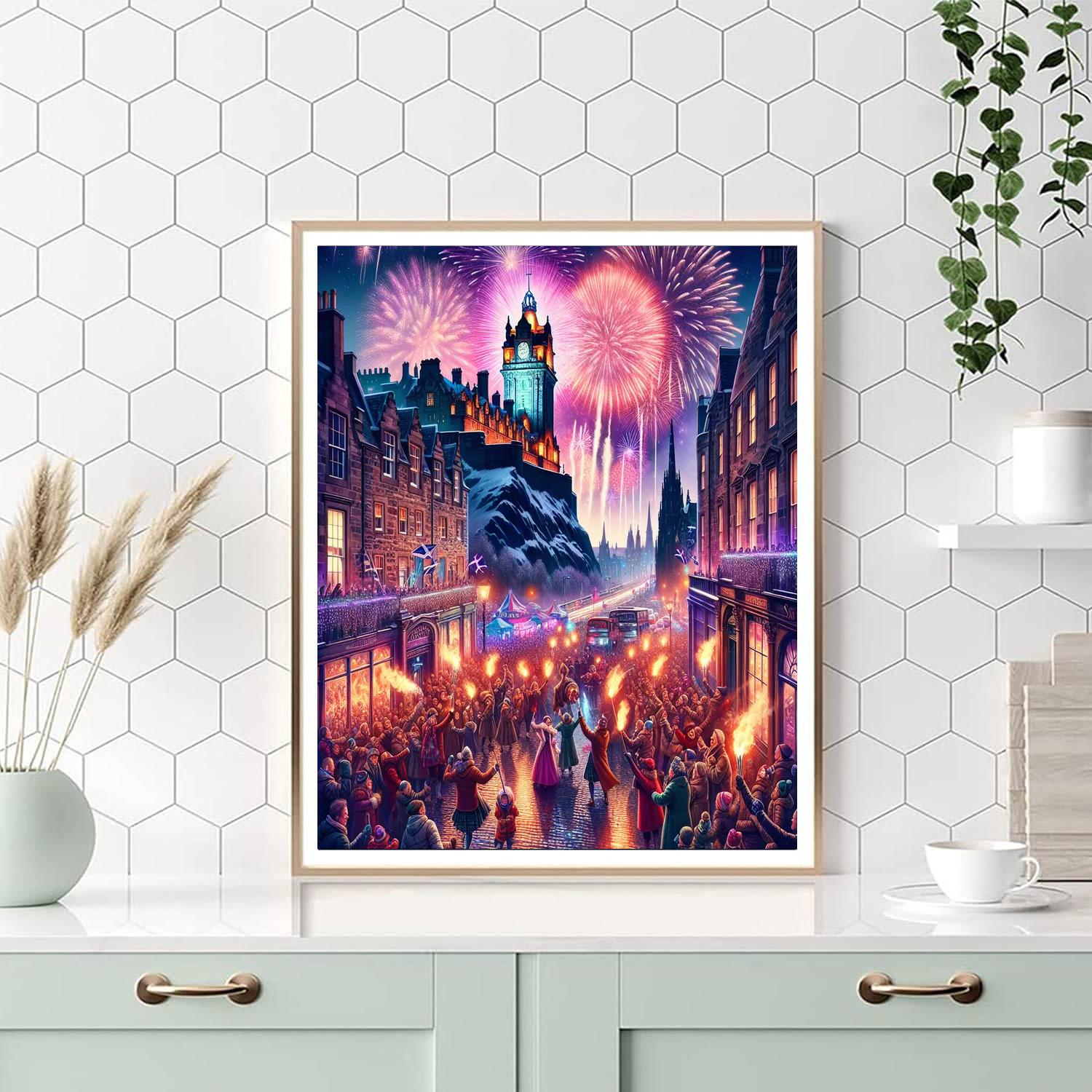 Hogmanay New Year Celebrations - Scotland Paint By Color