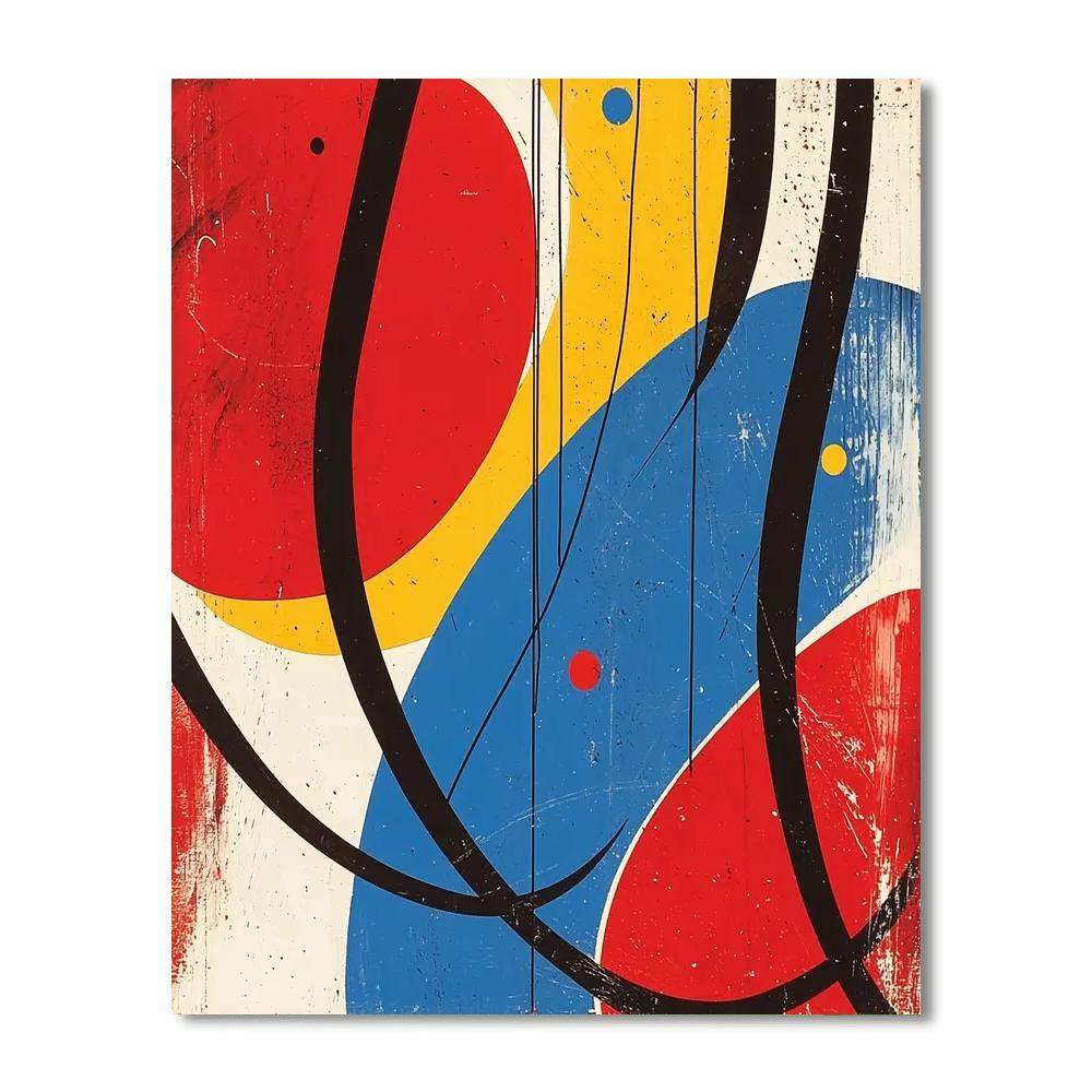 Joan Miró Inspired Dreamscape Rhythms  Paint By Numbers Art