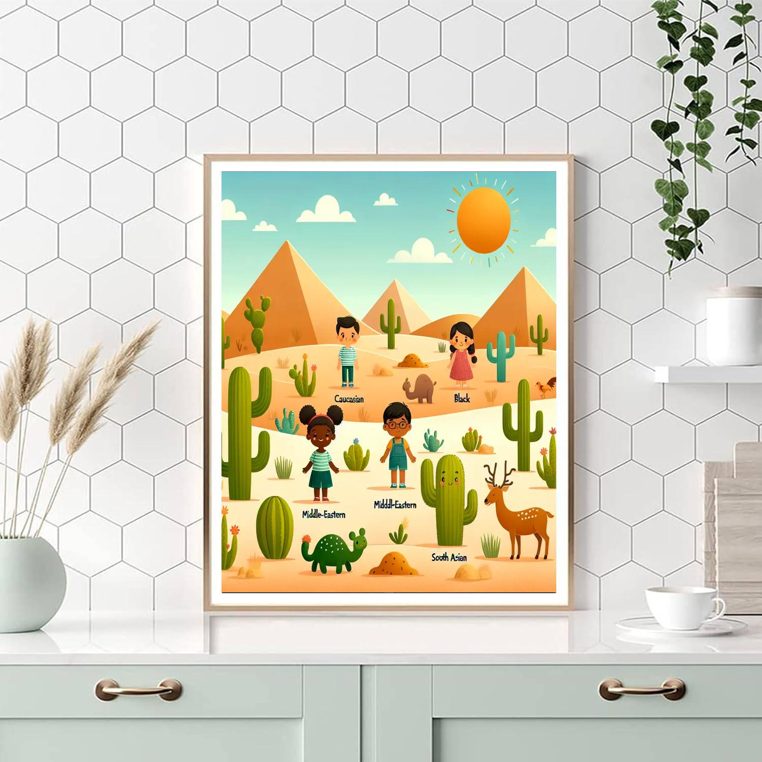 Delightful Desert Discovery Number Painting