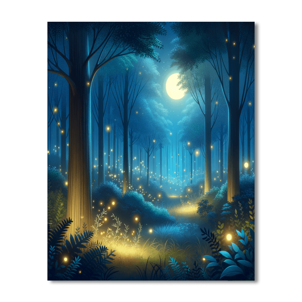 Magical Night Forest Paint By Numbers Kits