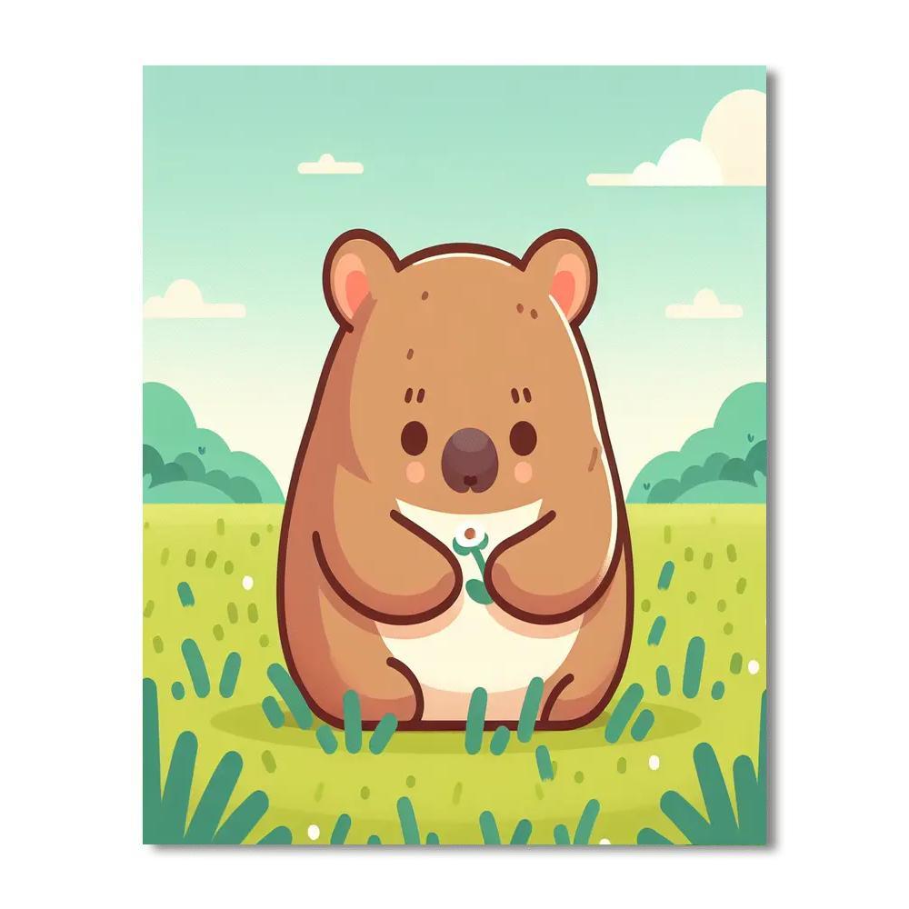 Witty Wombat Wonders Number Painting