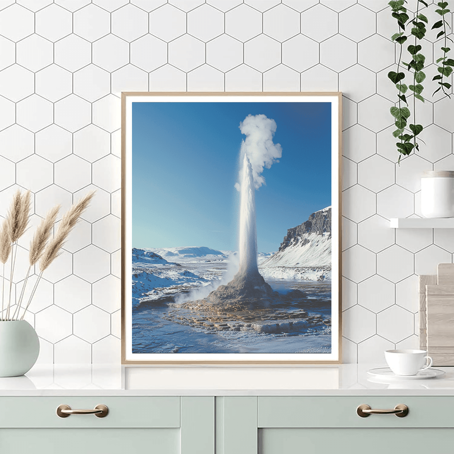 Strokkur Geyser - Iceland Paint By Numbers Kits