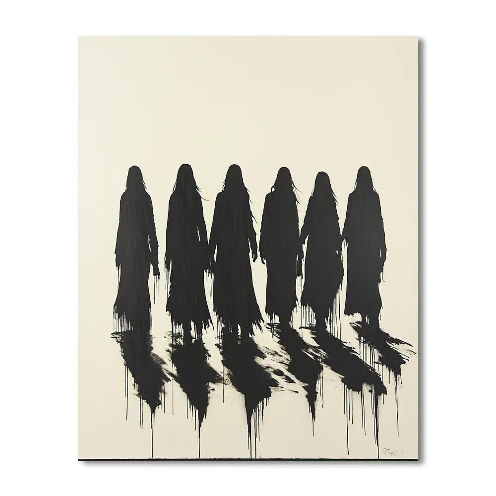 Banksy Inspired Courage In Shadows  DIY Paint By Numbers