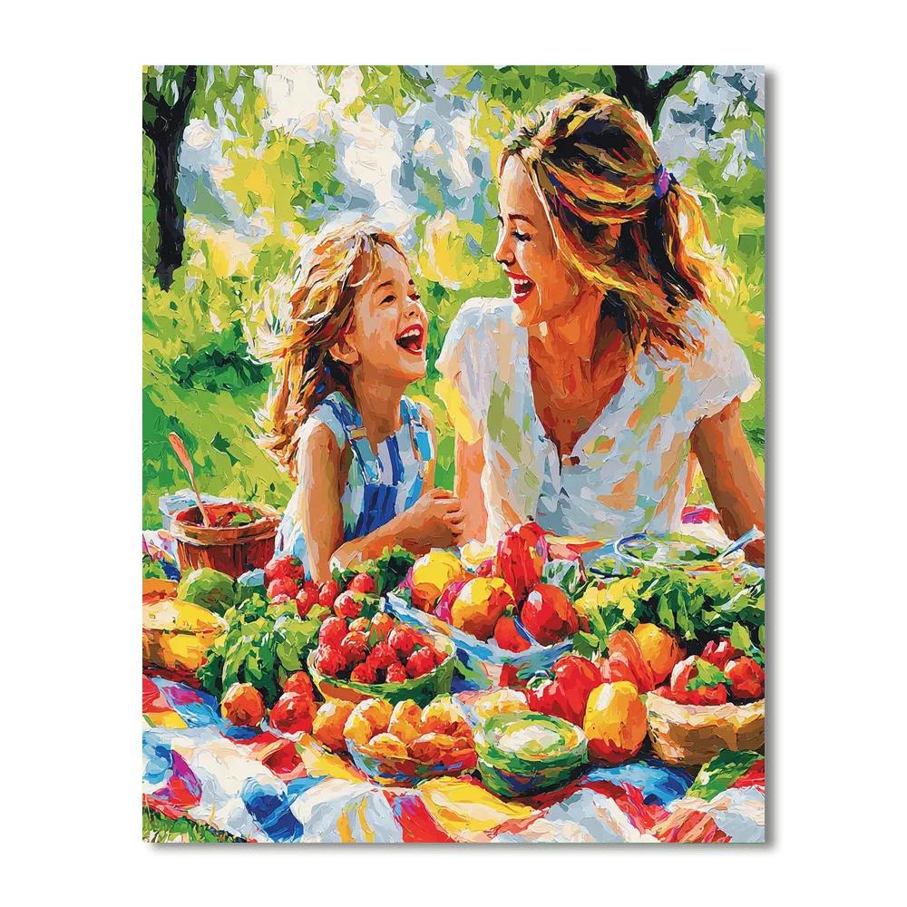 Summer Picnic Paint By Numbers