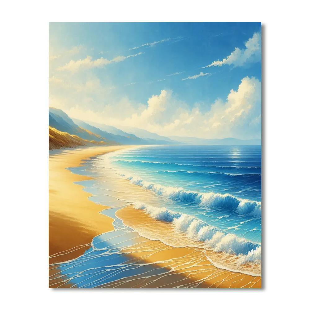 Beachside Serenity Escape Painting By Numbers Kit