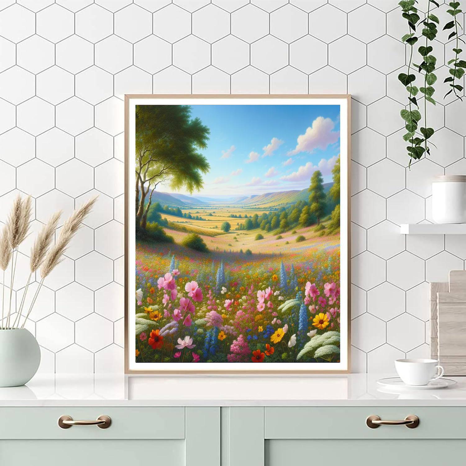 Dreamlike Meadow Harmony Paint By Color