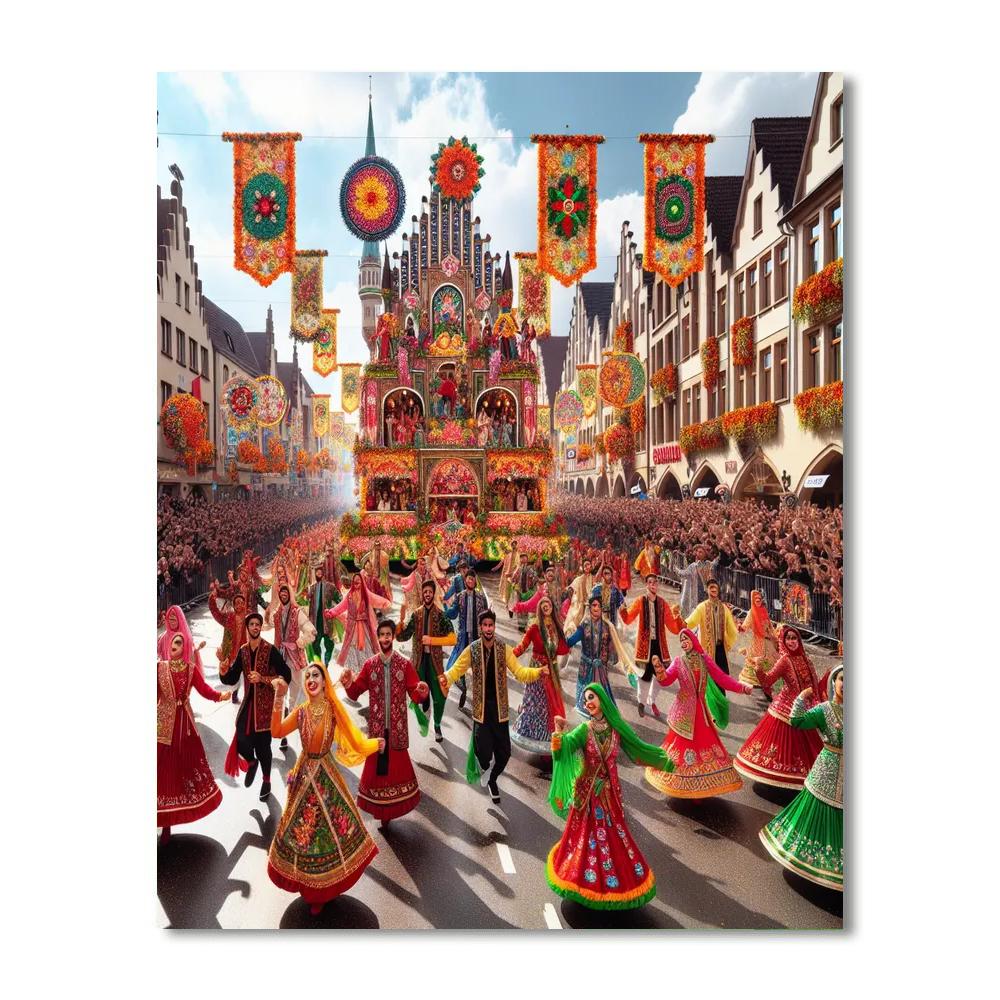 Carnival Of Blumenau Paint By Numbers Art