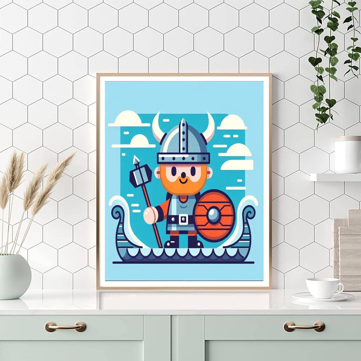 Valiant Viking Paint By Numbers Art