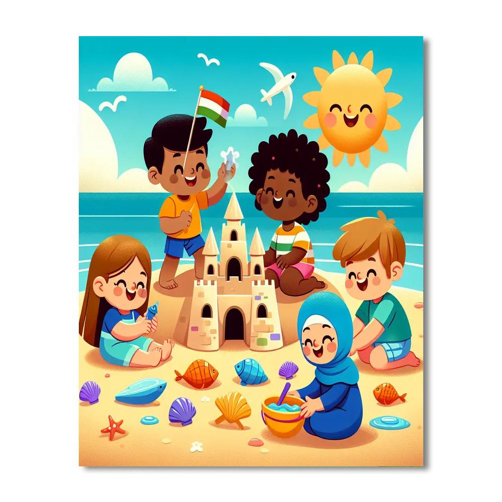 Seaside Holiday Numbered Painting Kits