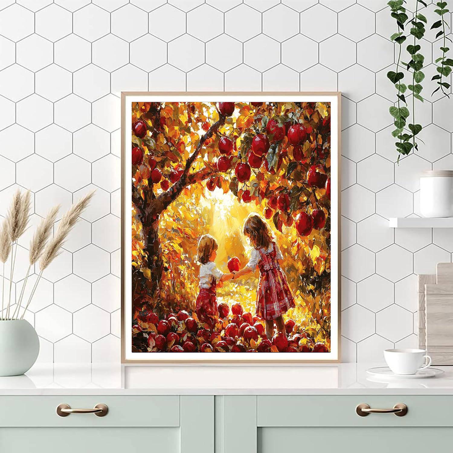 Golden Harvest Moments DIY Paint By NumbersGolden Harvest Moments - DIY Painting By Numbers Kit - Image 5