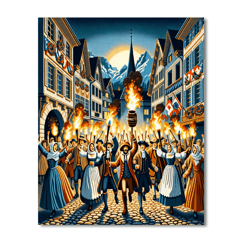 L'escalade - Switzerland DIY Paint By Numbers