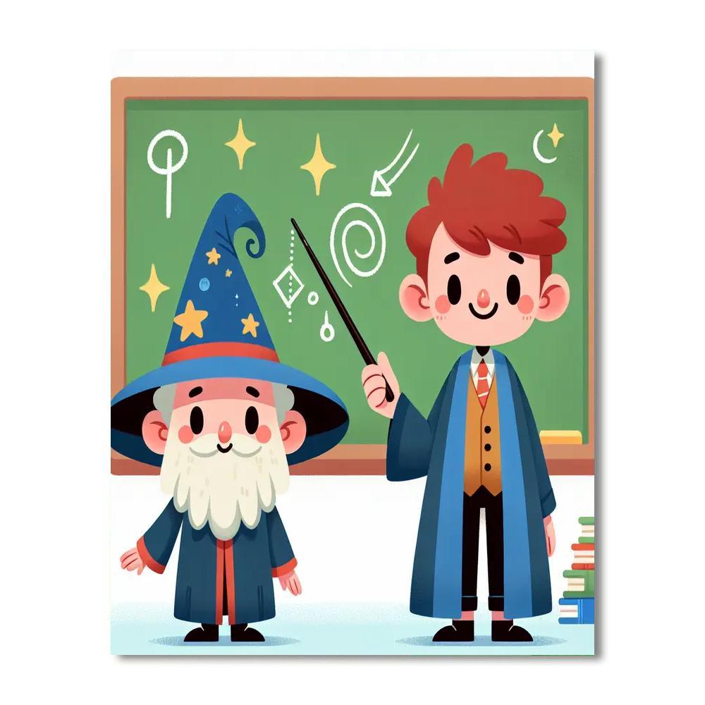 Wizard's School Of Magic Paint By Numbers Kits