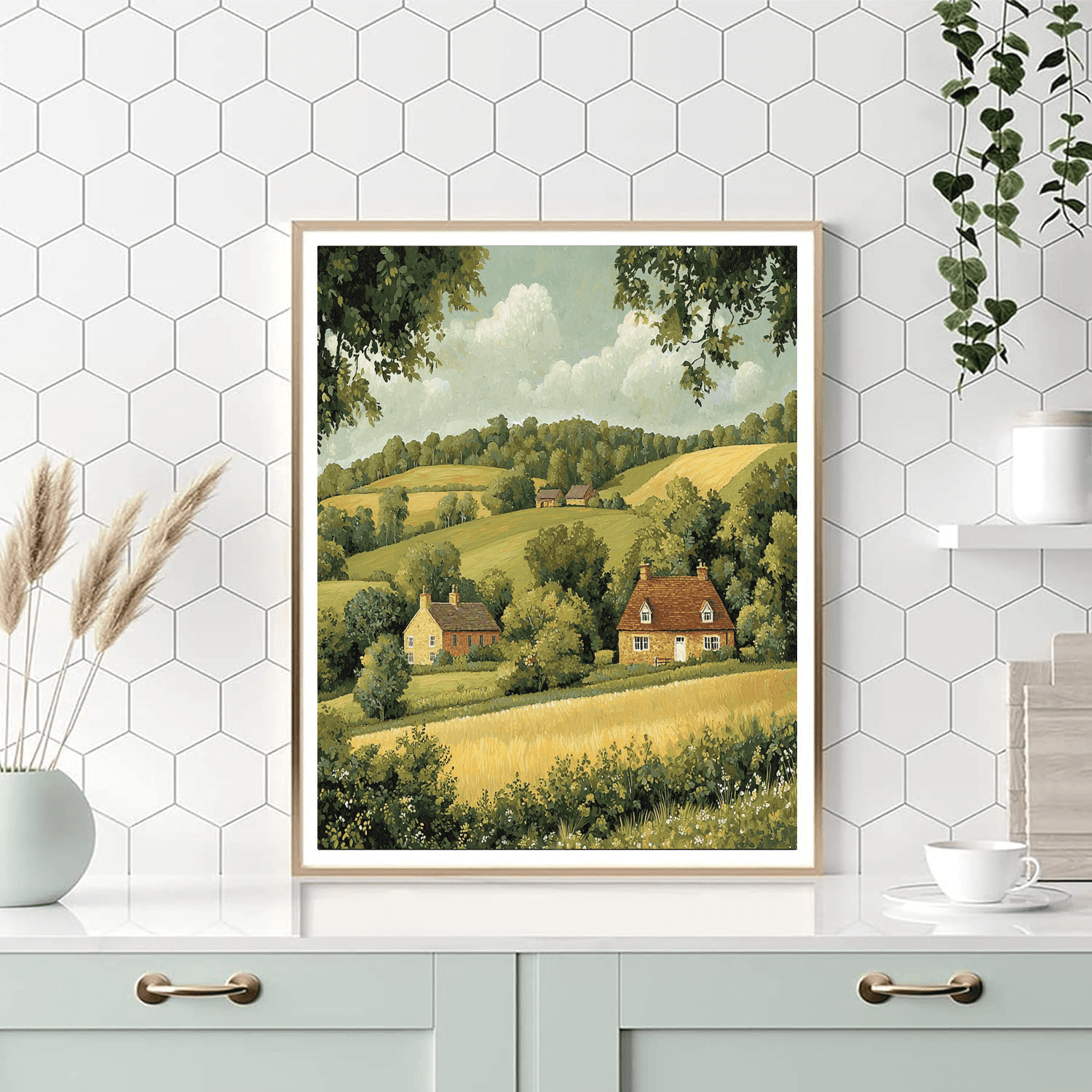 Thomas Gainsborough Inspired Pastoral Elegance  Paint By Numbers Kits