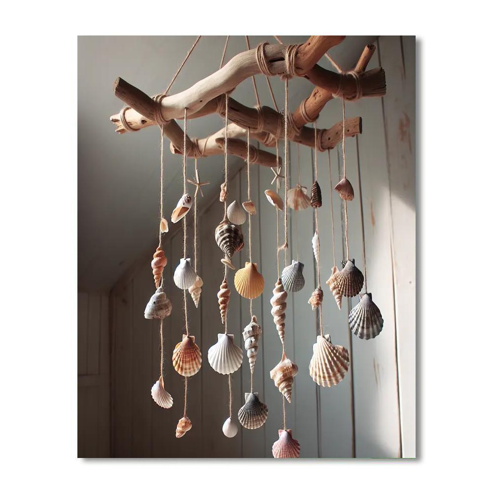 Ocean Driftwood Mobile Painting Number Kit