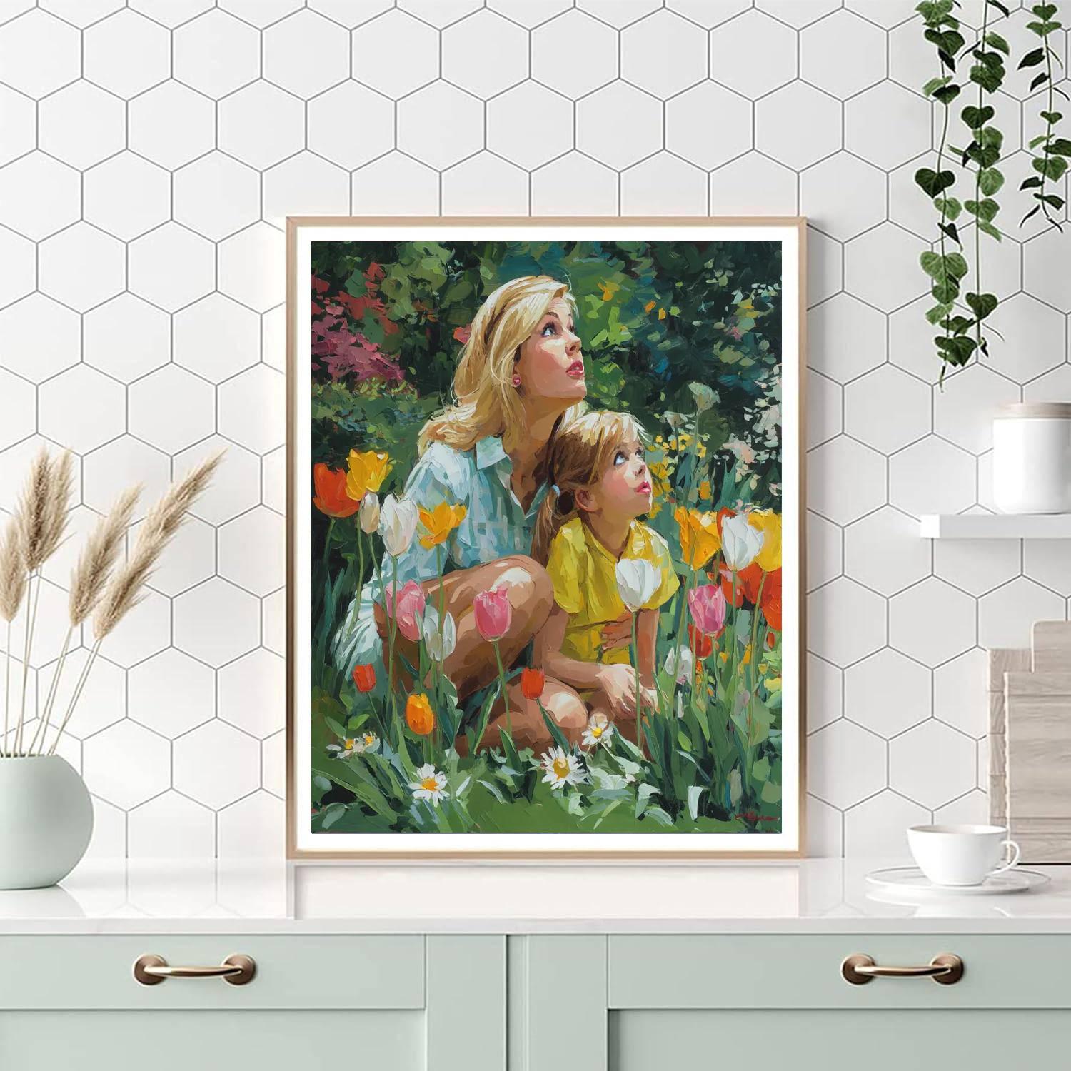 Garden Gazing Number Painting