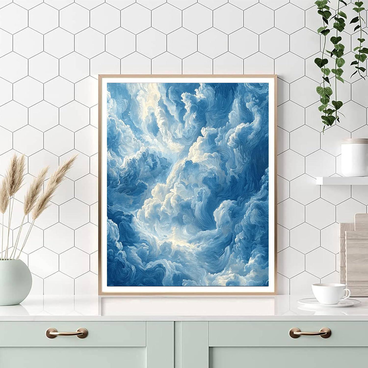 Leonardo Da Vinci Inspired Secrets Of The Sky  Numbered Painting Kits