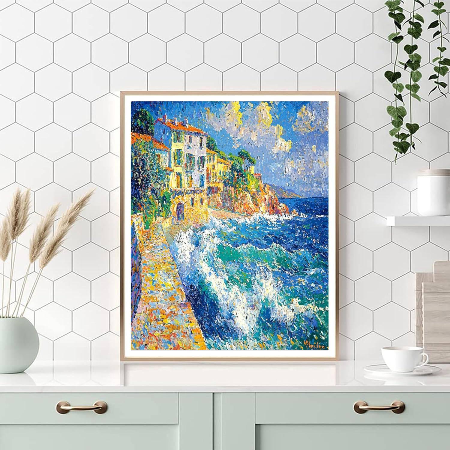 Henri Matisse Inspired Vivid Coastal Escape  Paint By Numbers Kits
