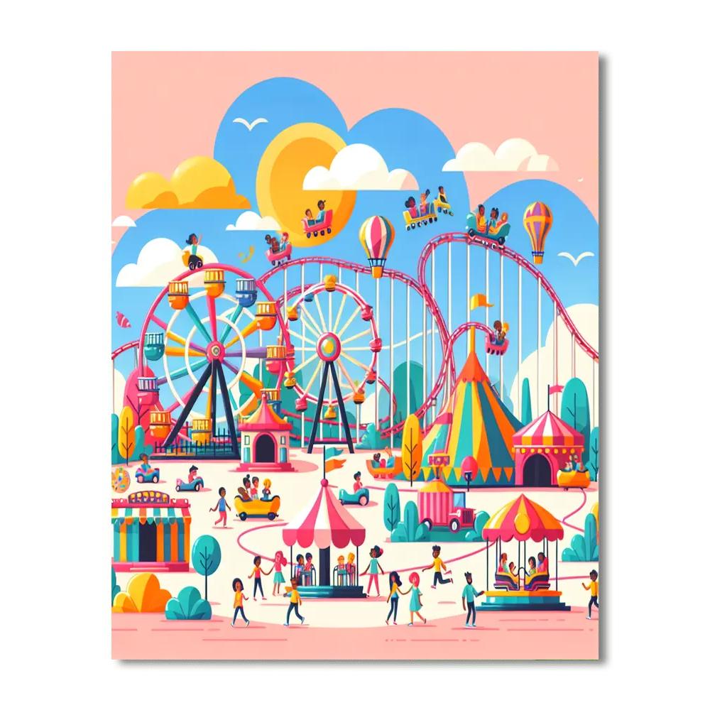 Adventurous Rides Paint By Numbers Art