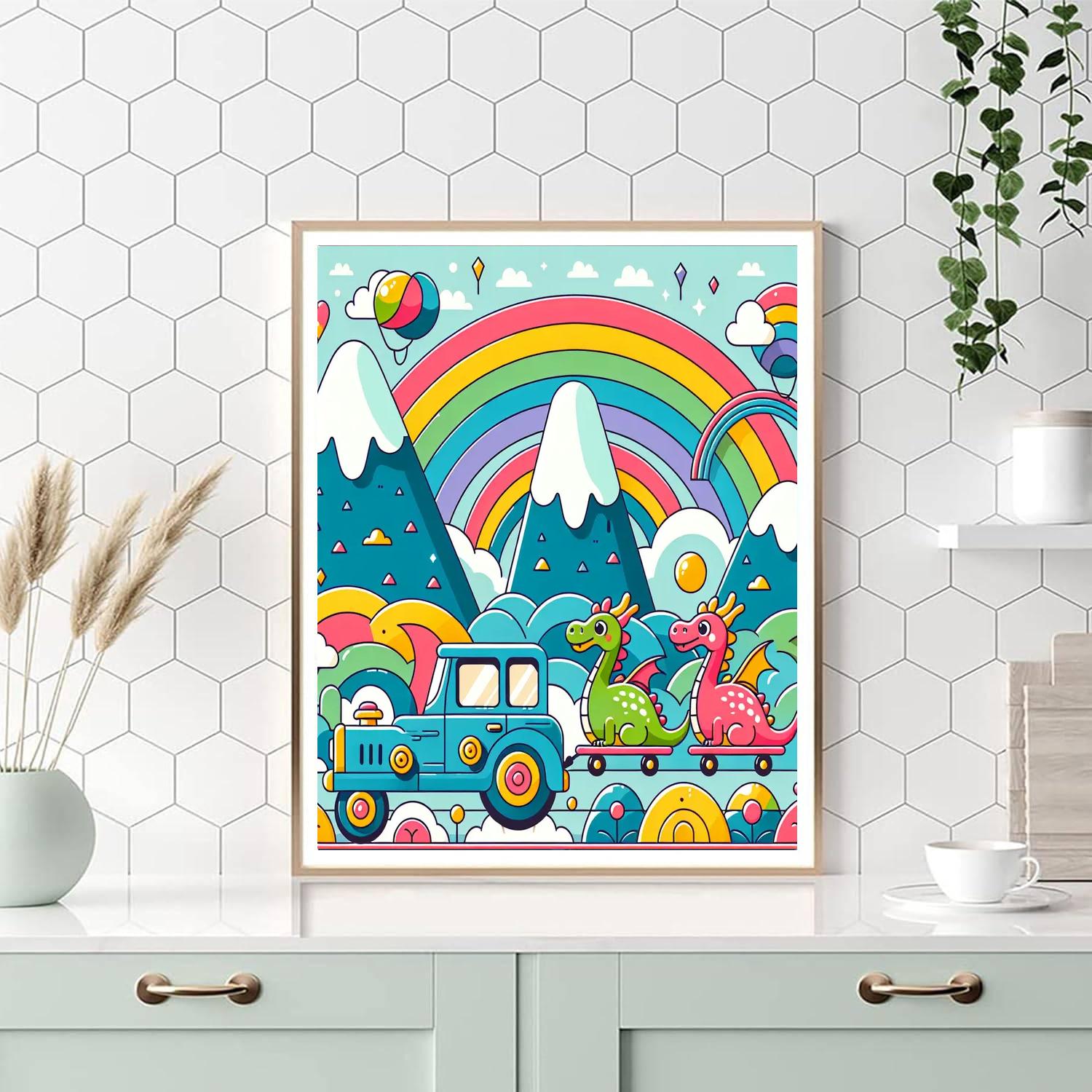 Dreamland Drive Paint By Numbers Art