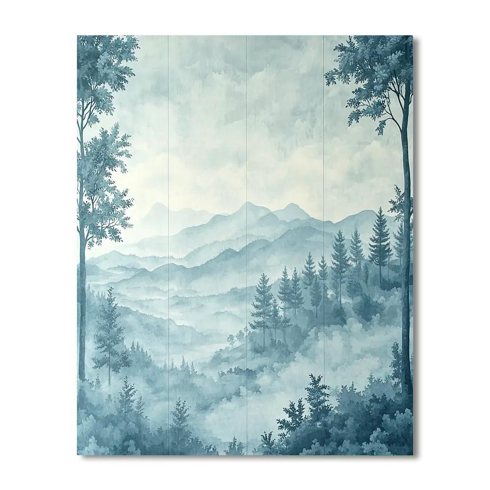 Leonardo Da Vinci Inspired Veils Of Mist  DIY Paint By Numbers