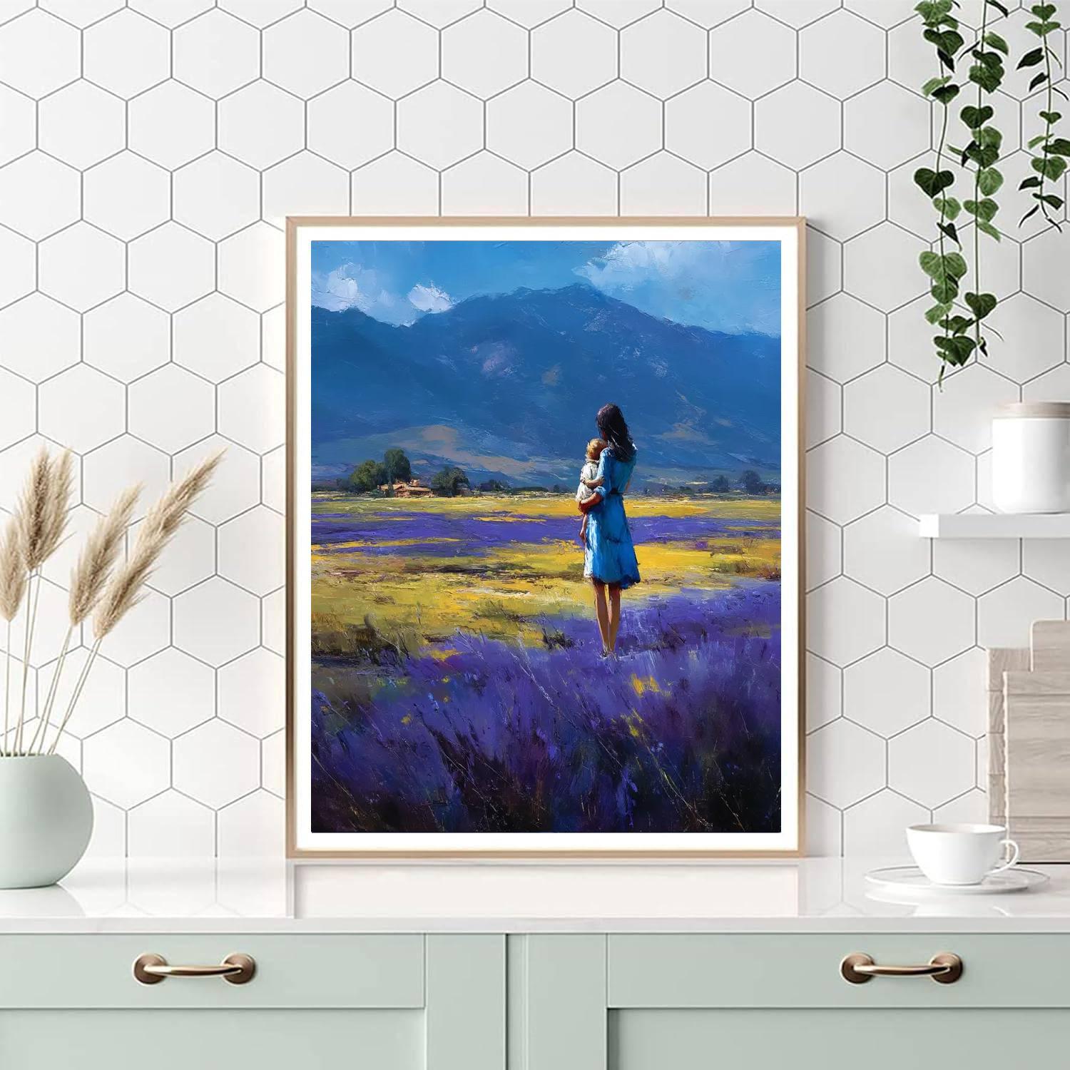 Lullaby In Lavender Fields Number Painting
