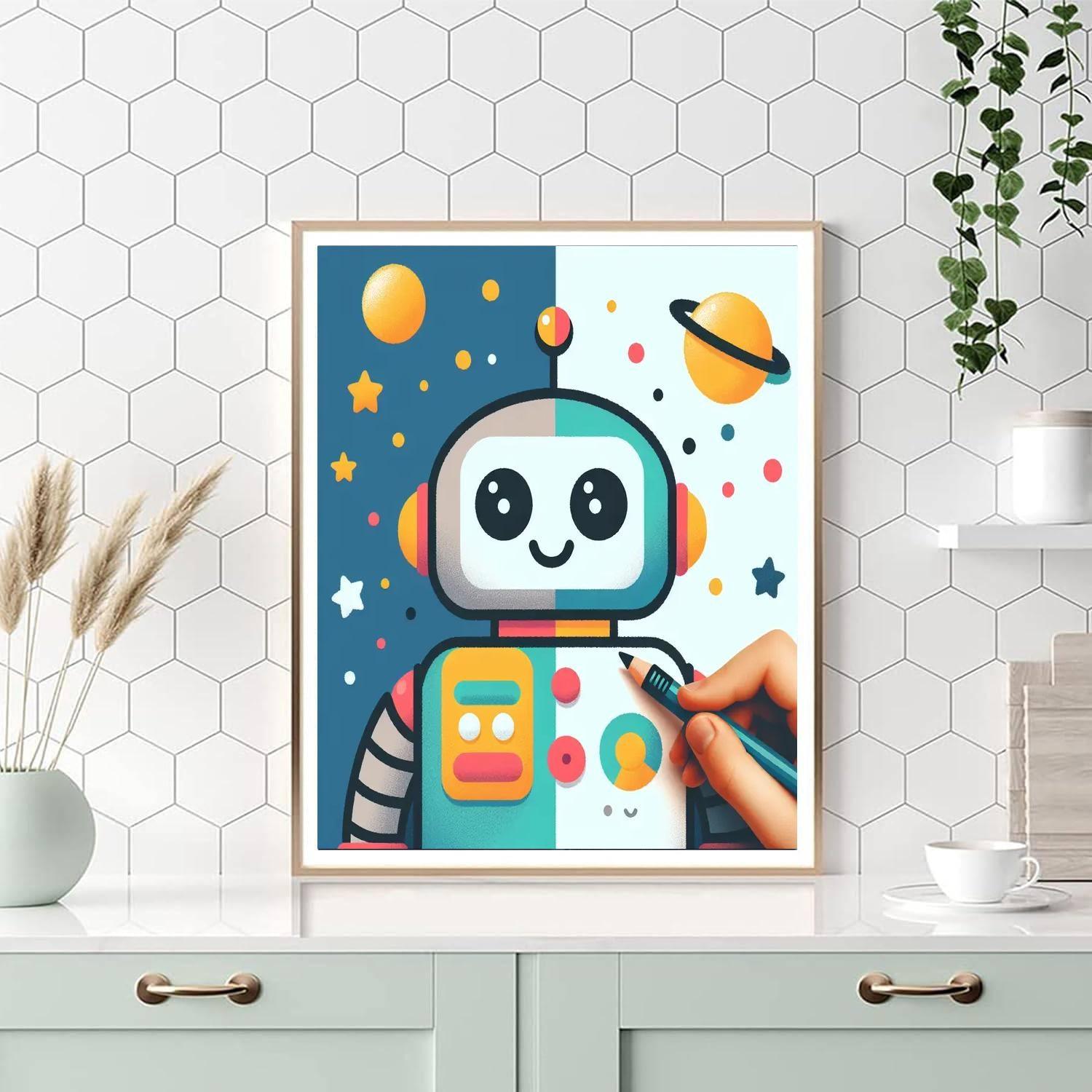 Gigantic Robot Painting By Numbers Kit