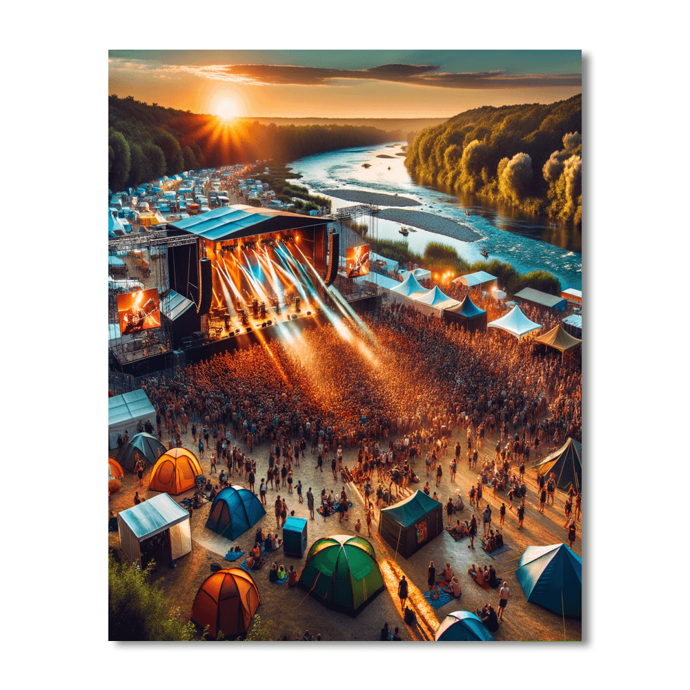Garorock Music Festival - France Painting By Numbers Kit