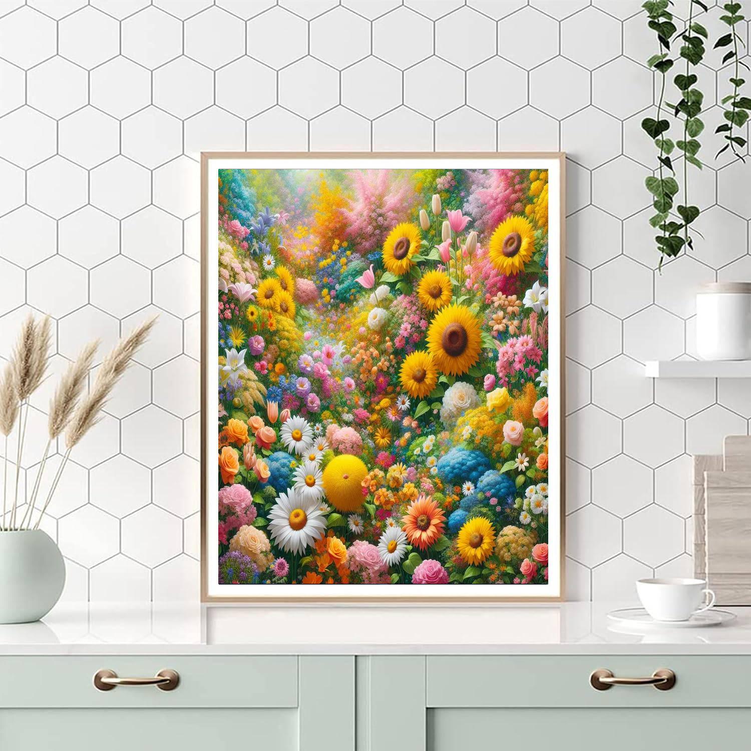 Summer Blooms Delight Paint By Number