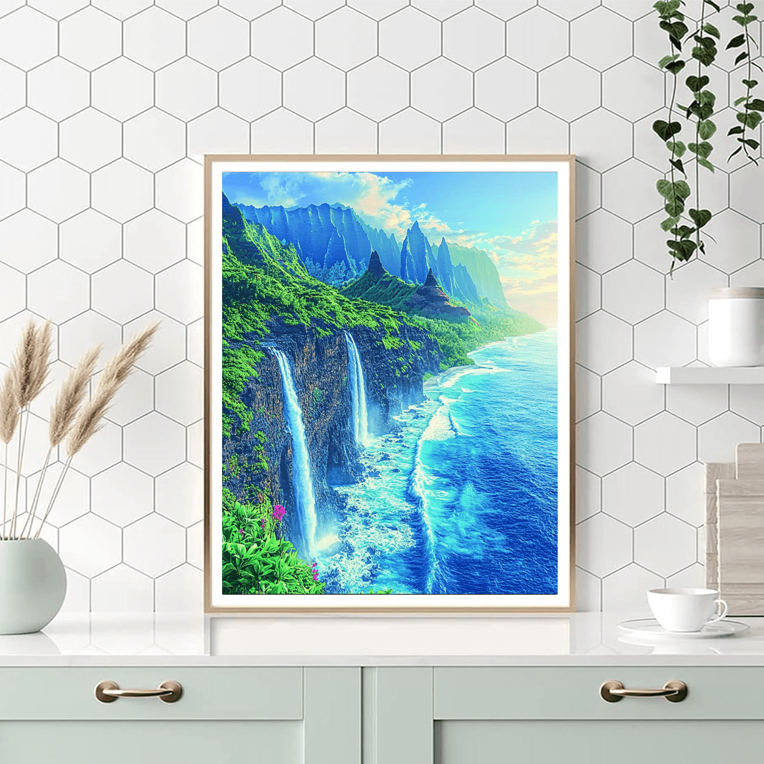 Kauai's Na Pali Coast Numbered Painting Kits