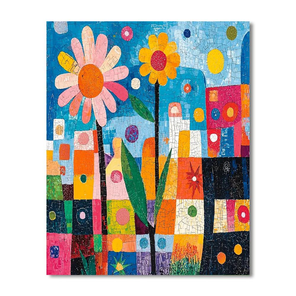 Paul Klee Inspired Joyful Forms  Painting Number Kit