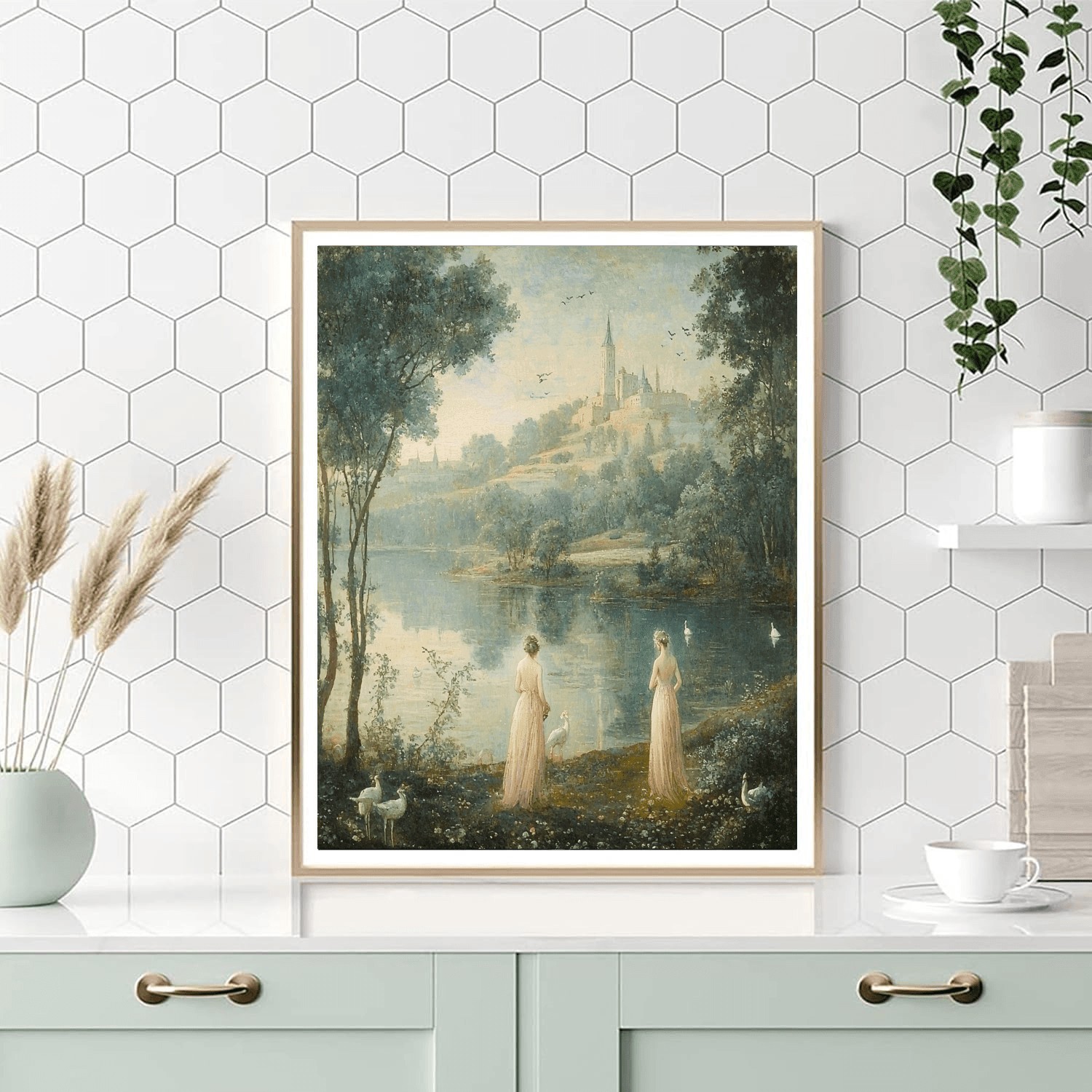 John William Waterhouse Inspired Historical Dreamscape  Paint By Number