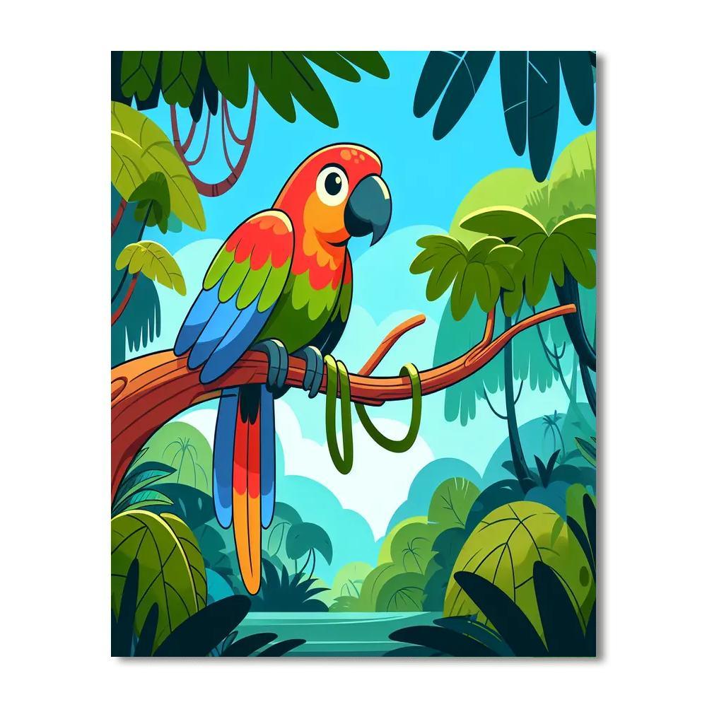 Hidden Jungle DIY Paint By Numbers