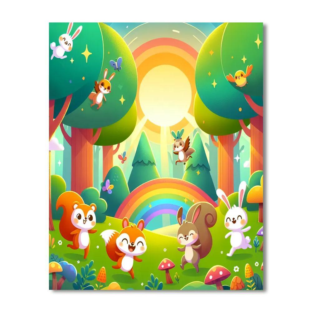 Fantasy Forest Frolic Paint By Color