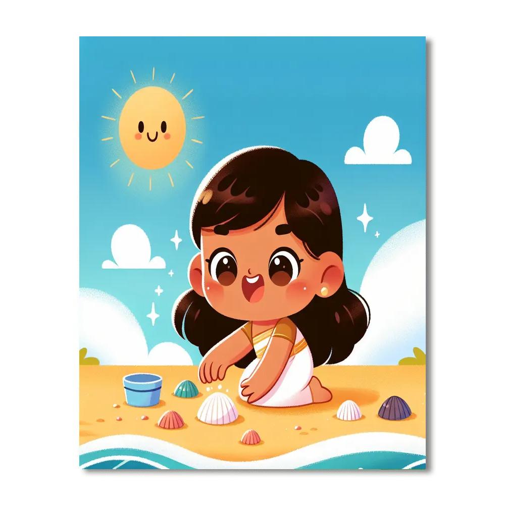 Seaside Shell Collector Numbered Painting Kits