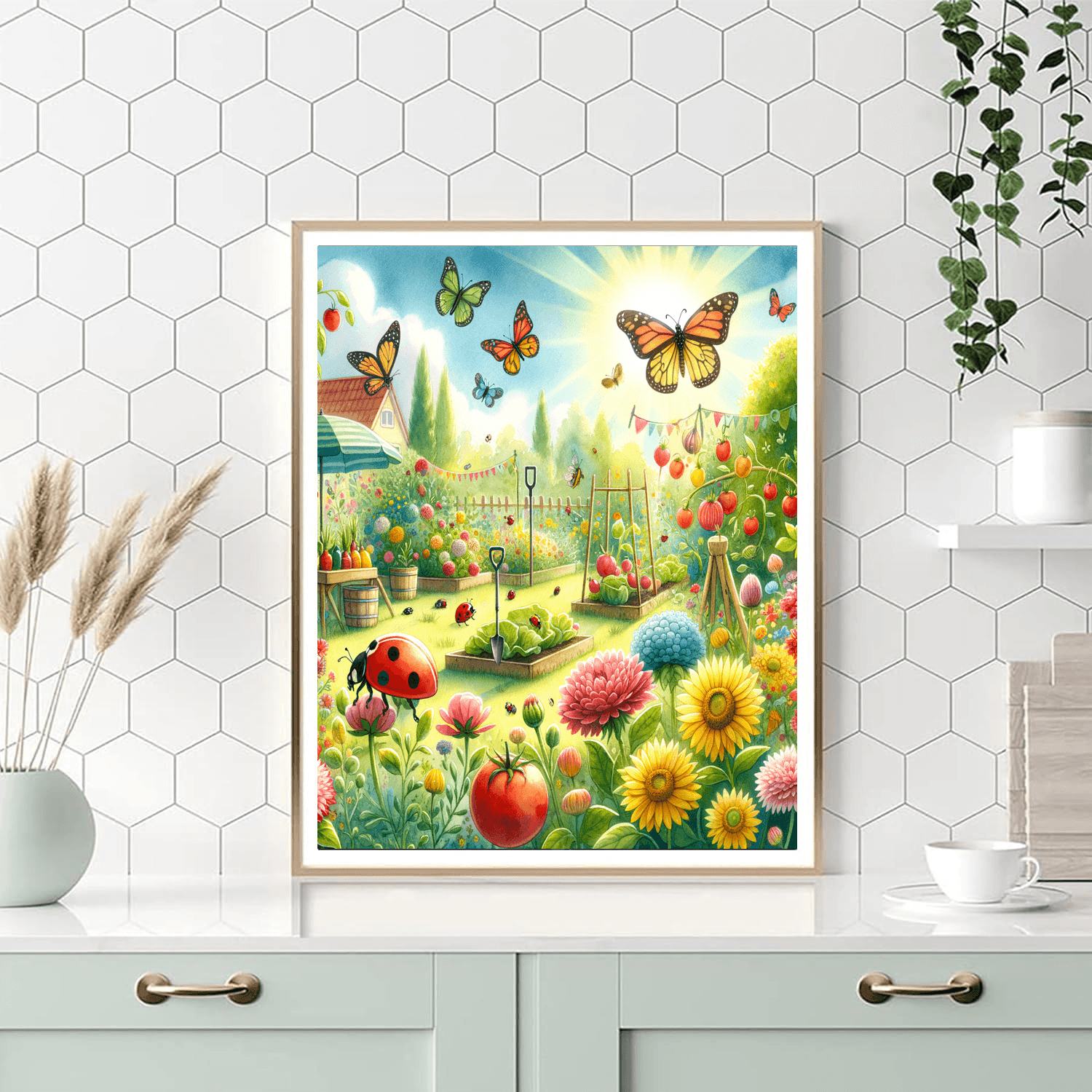Sunny Garden Adventure Painting Number Kit