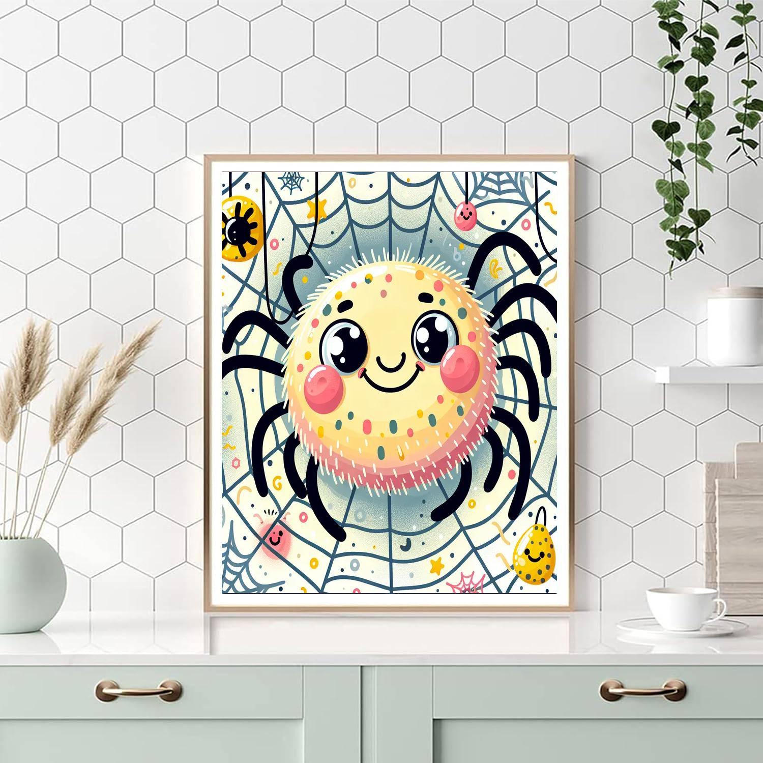 Silly Spider Paint By Color