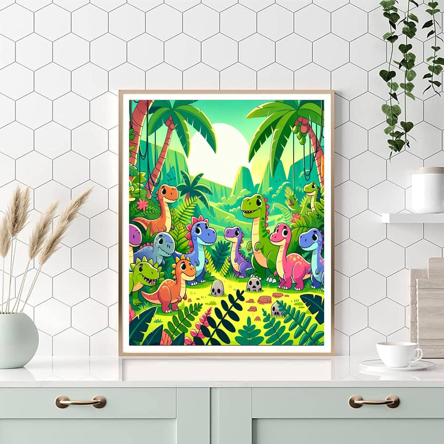Prehistoric Jungle Quest Numbered Painting Kits