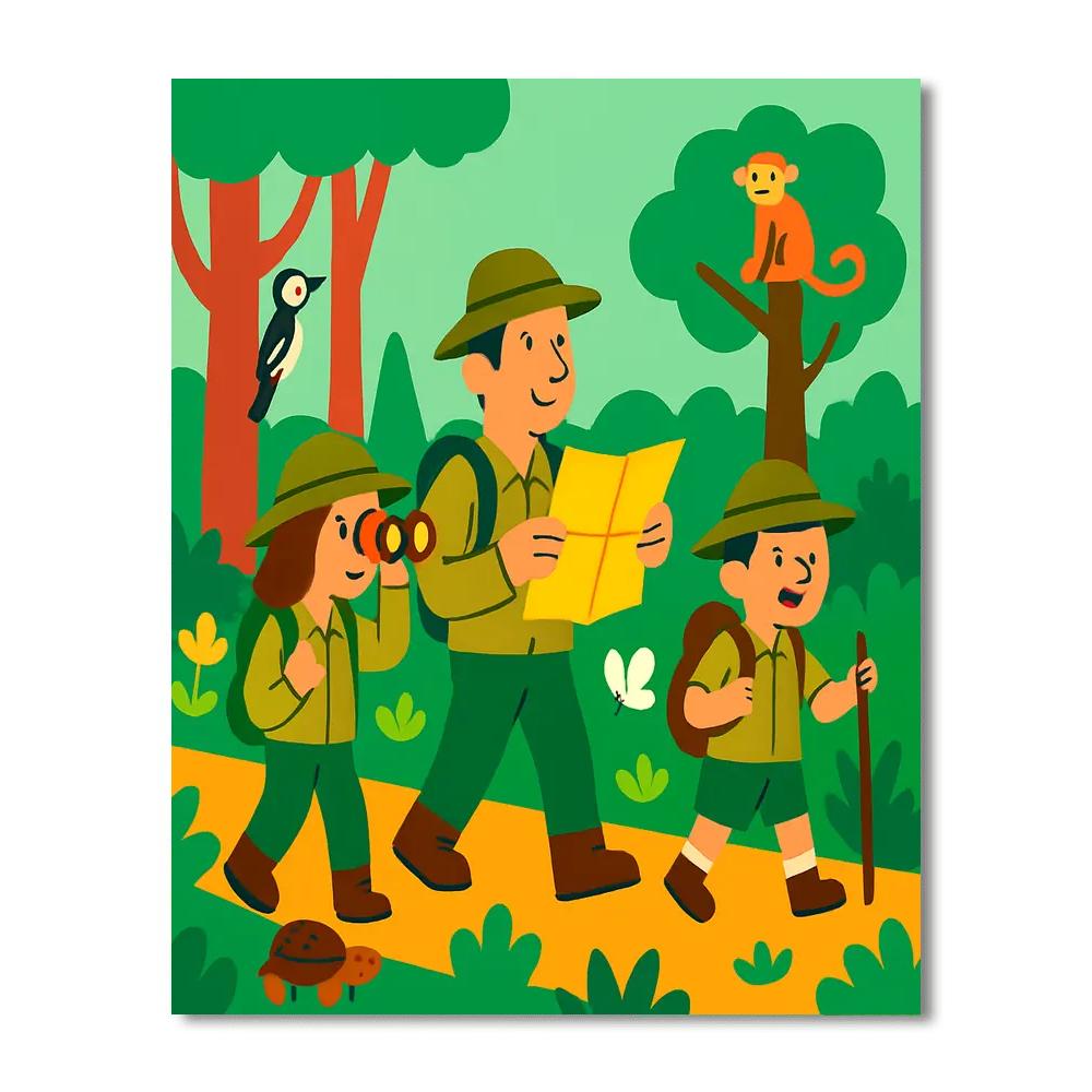 Wilderness Trail Paint By Numbers Art