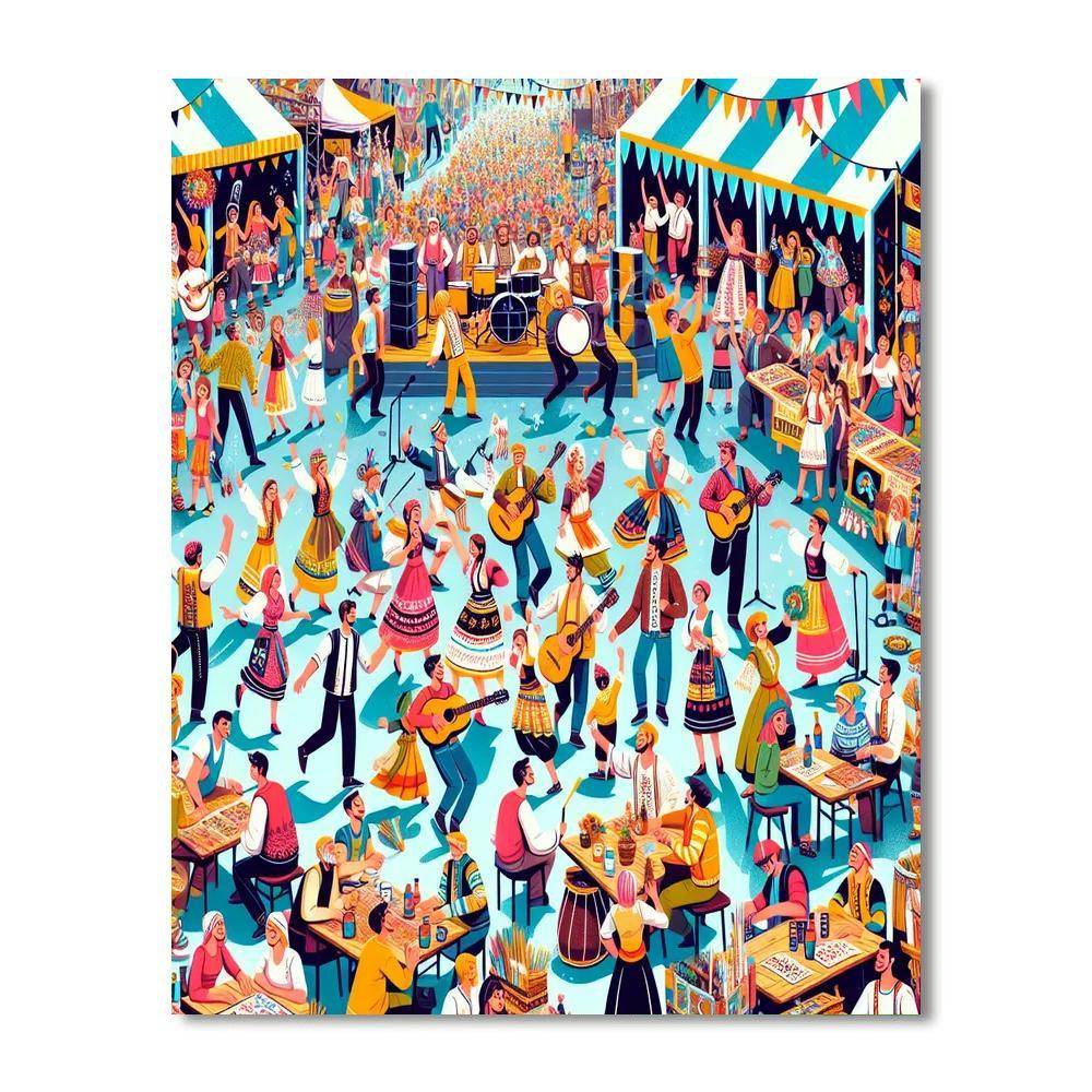 Folk Festival - Australia Paint By Numbers Kits