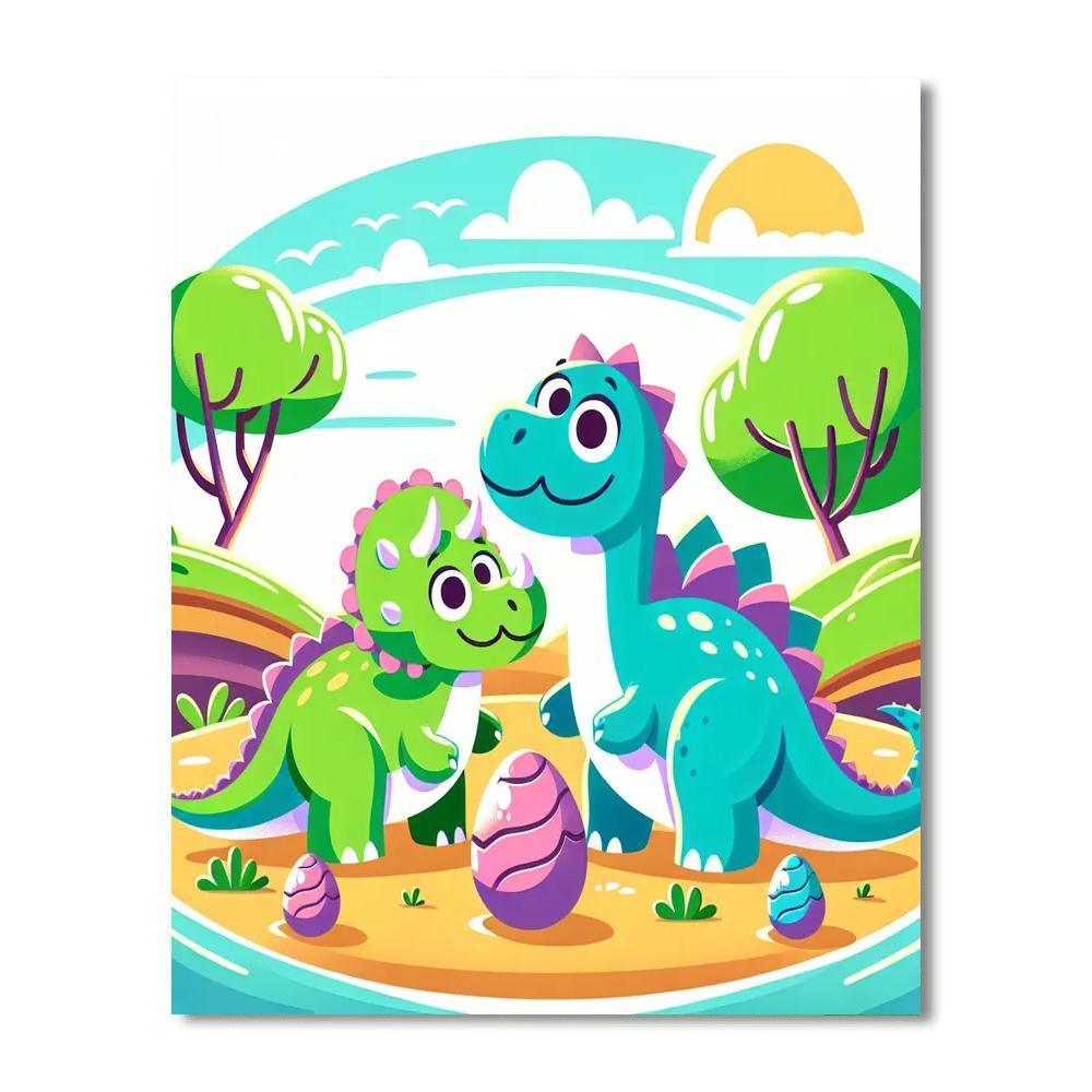 Amazing Dinosaurs Painting By Numbers Kit
