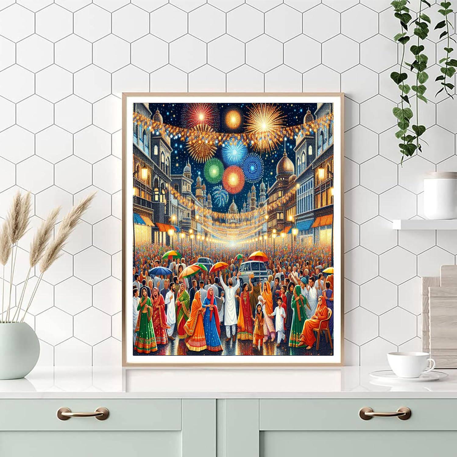 Diwali In Leicester - Leicester, Uk Paint By Number